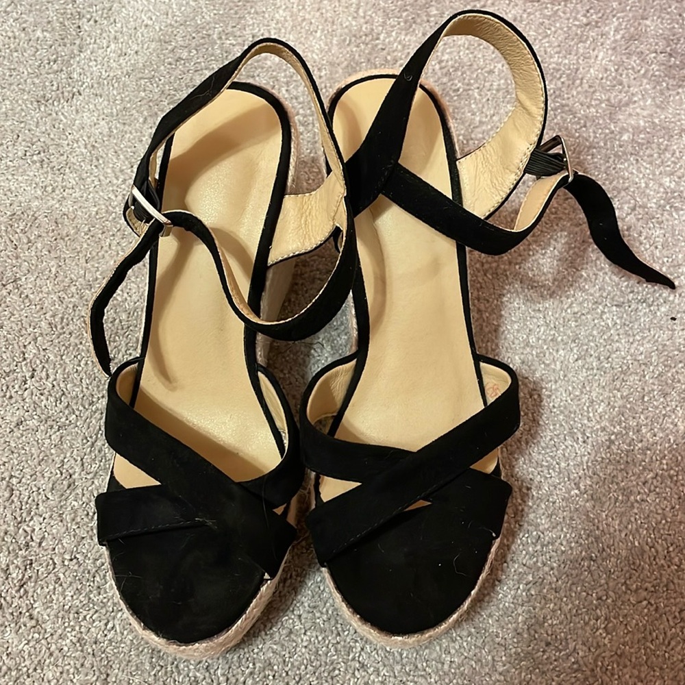 Women’s Strappy Wedge Heels - Size 9.5